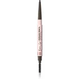 Eveline Cosmetics Brow & Go! vodoodporen svinčnik za obrvi s krtačko 2v1 odtenek Dark Brown 4 g