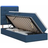  LED krevet za pohranu s madracem Plava 90 x 200 cm Tkanina | shoptok.hr
