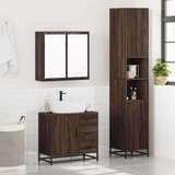 vidaXL 3-dijelni set kupaonskog namještaja boja smeđeg hrasta drveni | shoptok.hr