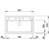 Blanco sudoper DALAGO 8 SILGRANIT CRNA, s dalj. upr. | shoptok.hr