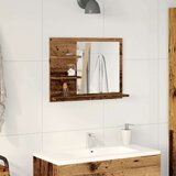 vidaXL Kupaonski ormarić s ogledalom Old Wood 60x10,5x45 cm | shoptok.hr