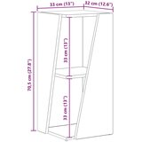  Bočna polica Sonoma hrast 33 x 32 x 70 5 cm Konstruirano drvo - sonoma hrast 70 5 cm | shoptok.hr