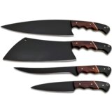 IZMAEL Set kuhinjskih noževa XR-38746 - 4kom / Crna / Smeđa Cijene