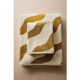 Jotex Rumena/kremno bela bombažna brisača 50x70 cm Waves – | Shoptok.si