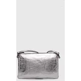 Gianni Chiarini Usnjena torbica HERMY srebrna barva, BS 3695 ARAMIS