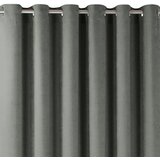  Curtain MILANA color gray style classic silver silver metal eyelets chenille 420x175 HOMEDE | shoptok.hr