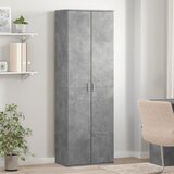 vidaXL Visoka omarica betonsko siva 60x35x180 cm inženirski les | Shoptok.si