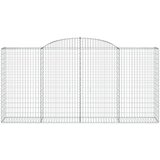  Obokane gabion košare 8 kosi 300x50x140/160 cm pocinkano železo, (20758186) | Shoptok.si