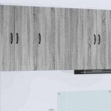 vidaXL Stenska kuhinjska omarica s polico Siva Sonoma 50 x 31 x 80 cm | Shoptok.si