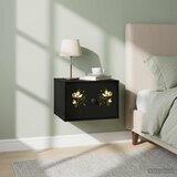  Wall-mounted noćni ormarić BREMEN 2 kom. Crni hrast | shoptok.hr