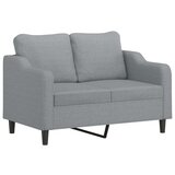  Sedežna garnitura 3-delna z blazinami svetlo sivo blago, (20911436) | Shoptok.si