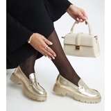 Gemre Golden Eco Leather Moccasins Mladenka | Shoptok.si
