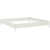  Povišena vrtna gredica bijeli 100 x 100 x 18,5 cm od čelika | shoptok.hr