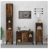  ormarić za umivaonik boja dimljenog hrasta 80x33x60 cm drveni | shoptok.hr