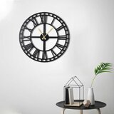 WALLXPERT črna stenska ura Grčija, ø 50 cm | Shoptok.si