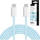  Kruger&Matz USB tip C - USB tip C kabel 100 W 1,5 m plavi Basic | shoptok.hr
