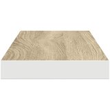  Plutajuće zidne police 2 kom hrast i bijele 60x23,5x3,8 cm MDF | shoptok.hr