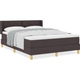  Postelja z vzmetnico Temno rjava 200 x 160 cm Poliester, (5000127667) | Shoptok.si