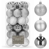 springos kroglice za božično drevo, umetne kroglice, 30 enot, nezlomljive, 6 cm mat bleščeče kroglice, božična dekoracija, (21638048) | Shoptok.si