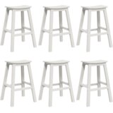 vidaXL Bar Stoli 9 kosov Bela HDPE | Shoptok.si
