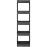 Ormarić za knjige / sobna pregrada sivi 40x30x135,5 cm borovina | Eponuda.com