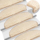  Prostirke za stepenice 30 kom 65x21x4 cm krem poluokrugle velike | shoptok.hr