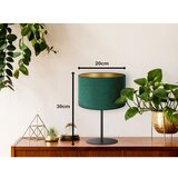  Duolla - Stona lampa ROLLER 1xE14/15W/230V, prečnik 20 cm, tamno zelena/zlatna | Eponuda.com