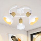 Nettlife Vintage stropna svetilka E14, notranja, nastavljiva, bela, brez žarnice, industrijska, 3 luči, okrogla, (22116847) | Shoptok.si