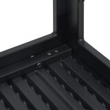  Stolić za kavu crni 78 x 78 x 74 cm HDPE s izgledom drva | shoptok.hr