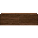  Stenska TV omarica rjavi hrast 100x30x30 cm konstruiran les, (20601413) | Shoptok.si