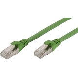 Digitus DK-1644-A-PUR-010 RJ45 omrežni kabel CAT6a S/FTP 1 m zelena zaščita iz folije, skupna zaščita, zaščiten, brez halogena, Simplex, dvojno oklopl, (20417081) | Shoptok.si