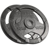Rebel Active olimpijski set utega od lijevanog željeza 2x10kg, rupa 51mm, ploča s ručkama | shoptok.hr