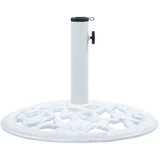 vidaXL Stojalo za senčnik belo 12 kg 48 cm lito železo Cene