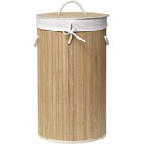 Tendance Okrugla korpa za VEŠ sa PLATNENOM VREĆOM fi35 VISINA 60CM BAMBUS Bela 8710195 Cene