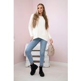 Kesi Sweater with front pockets ecru | shoptok.hr