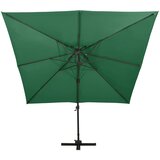  Konzolni vrtni suncobran s dvostrukim vrhom 300 x 300 cm zeleni | Eponuda.com