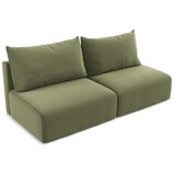 Makamii Zelena baršunasti sklopiva/s prostorom za odlaganje sofa 216 cm Kalena – | shoptok.hr