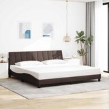  Okvir za krevet bez madraca Hanko tamnosmeđi 200x200 cm od tkanine | shoptok.hr