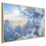  Plakat Symphony of Light: Sun and Clouds Playing Together on a Beautiful Sky 60x40 Zlatni okvir | shoptok.hr