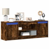 vidaXL TV ormarić s LED svjetlima boja hrasta 139,5x34x50 cm drveni Cijene