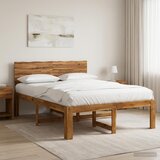  Krevetni okvir s uzglavljem ROSTOCK Prirodna 150 x 200 cm | shoptok.hr