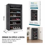 Cipelarnik, 60x30x108 cm, Crni