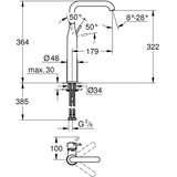Grohe enoročna armatura za umivalnik Essence (32901DC1) | Shoptok.si