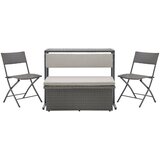 Bessagi Garden Set Za Balkon Mario, Modularen, Siva Barva | Shoptok.si