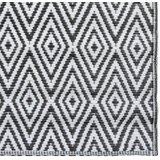  Vanjski tepih ARAKIL bijelo-crni 120 x 180 cm PP Bijela | shoptok.hr