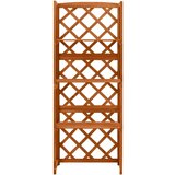 vidaXL rešetka s policama 55 x 30 x 140 cm od masivne jelovine | shoptok.hr