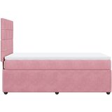 Box spring krevet s madracem ružičasti 80 x 200 cm baršunasti | shoptok.hr