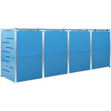  Spremište za četiri kante za smeće 276,5x77,5x115,5 cm čelično | shoptok.hr