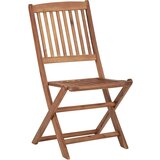 Maison Chic Zložljivi Vrtni Stoli - Stol za vrti 6 kosov trden akacijev les JS3042, (21875932) | Shoptok.si