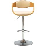 Barska Barski stolček krem ukrivljen les in umetno usnje, (20624544) | Shoptok.si